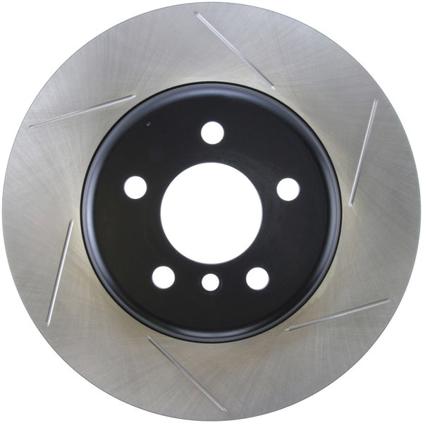 StopTech Sport 14-15 BMW 435i Rear Left Slotted Brake Rotor - Bull Strap