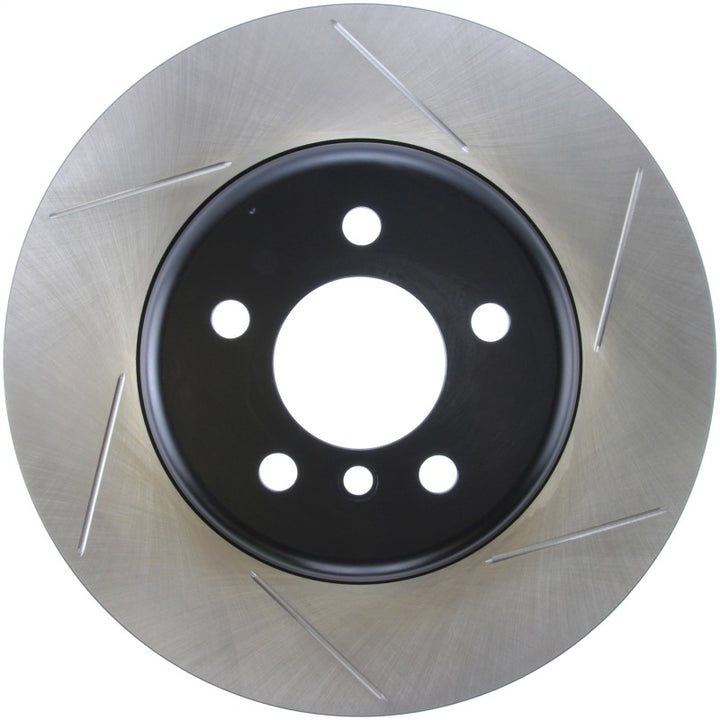 StopTech Sport 14-15 BMW 435i Rear Left Slotted Brake Rotor - Bull Strap