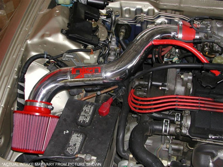Injen 90-93 Integra Fits ABS Polished Short Ram Intake - Bull Strap