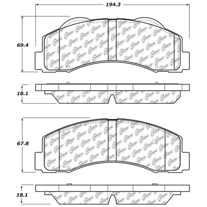StopTech 10-14 Ford F-150 Street Performance Front Brake Pads - Bull Strap