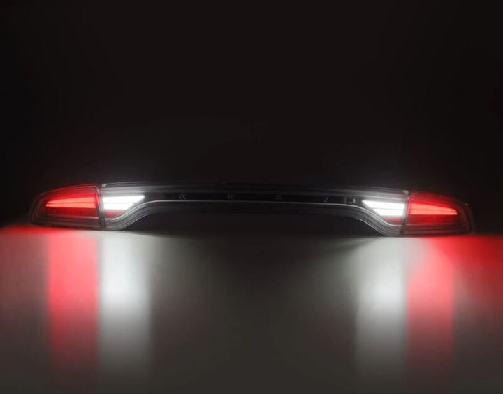 AlphaRex 15-23 Dodge Charger NOVA-Series Prismatic LED Tail Lights Black - Bull Strap