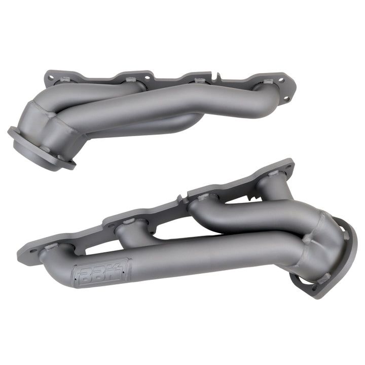 BBK 09-20 Dodge Challenger Hemi 5.7L Shorty Tuned Length Exhaust Headers - 1-3/4in Titanium Ceramic - Bull Strap