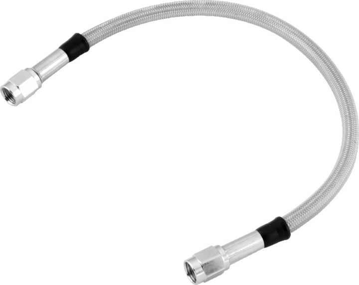 Twin Power 56 Inch Clear Coated Dot Stainless Steel Brake Hose AN-3 - Bull Strap