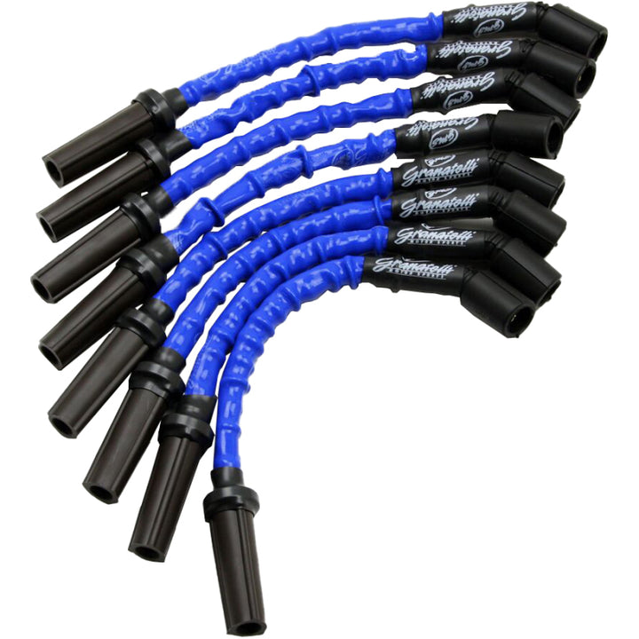 Granatelli 14-23 GM LT1 6.2L Hi-Perf Coil-Near-Plug Ignition Wire Connector Kit w/Blue Jacket - Bull Strap