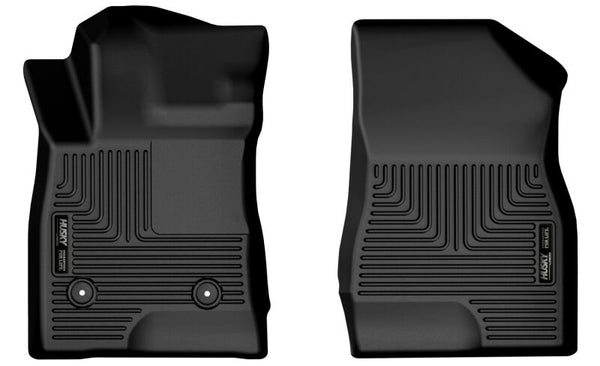 Husky Liners 2020 Lincoln Aviator X-Act Contour Front Black Floor Liners - Bull Strap