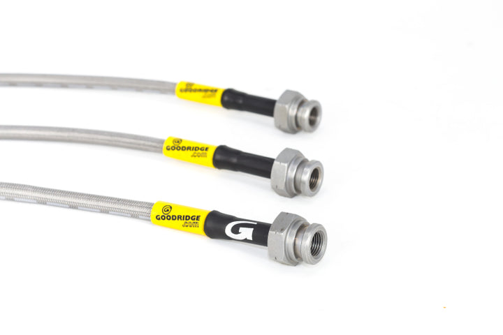 Goodridge 09-12 Cadillac CTS-V (All CTS-V w/ Brembo Brakes) Stainless Steel Brake Line Kit - Bull Strap