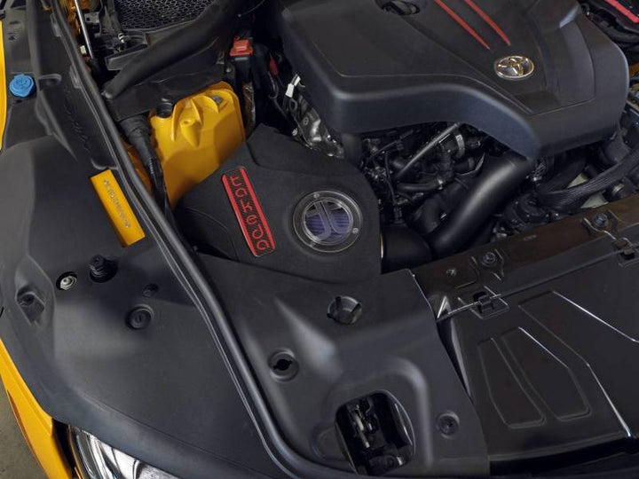 aFe Takeda Momentum Pro 5R Cold Air Intake System 2021 Toyota Supra L4 2.0L Turbo - Bull Strap