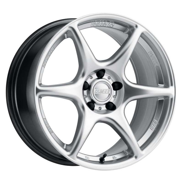 Kansei K11S Tandem 19x9.5in / 5x114.3 BP / 22mm Offset / 73.1mm Bore - Hyper Silver Wheel - Bull Strap