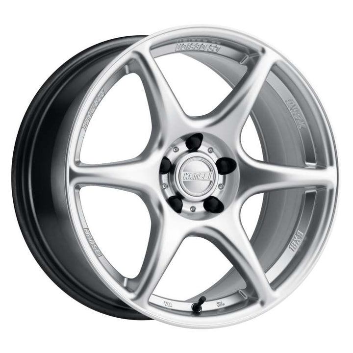Kansei K11S Tandem 19x9.5in / 5x114.3 BP / 12mm Offset / 73.1mm Bore - Hyper Silver Wheel - Bull Strap