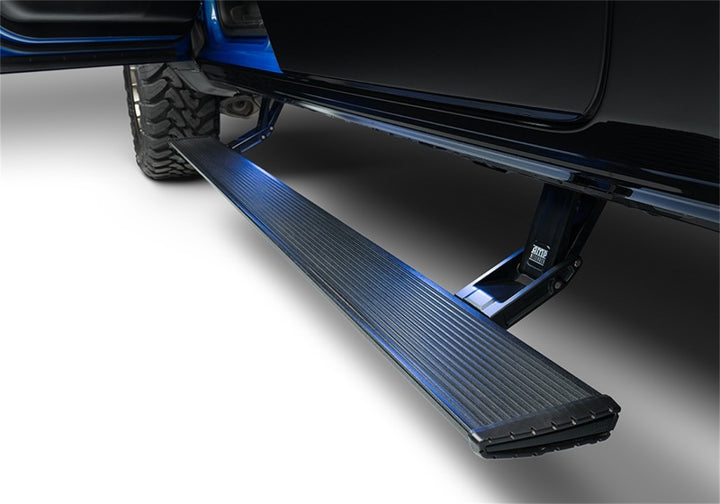 AMP Research 22-23 Toyota Tundra PowerStep Plug N Play - Black - Bull Strap