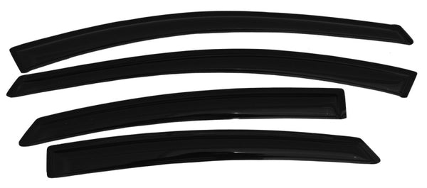 AVS 11-16 Hyundai Elantra (Excl. GT) Ventvisor Outside Mount Window Deflectors 4pc - Smoke - Bull Strap