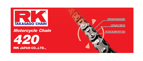 RK Chain RK-M 420-120 - Natural - Bull Strap