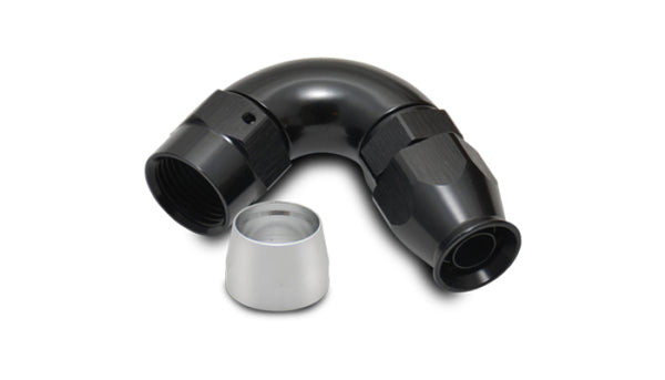 Vibrant -12AN 120 Degree Hose End Fitting for PTFE Lined Hose - Bull Strap