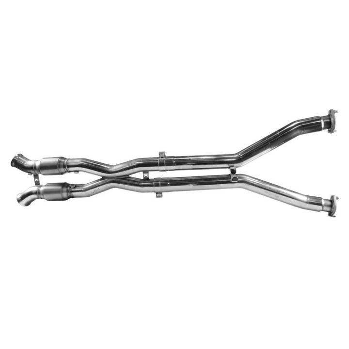 Kooks 01-04 Chevrolet Corvette Base 1-3/4 x 3 Header & Catted X-Pipe Kit - Bull Strap