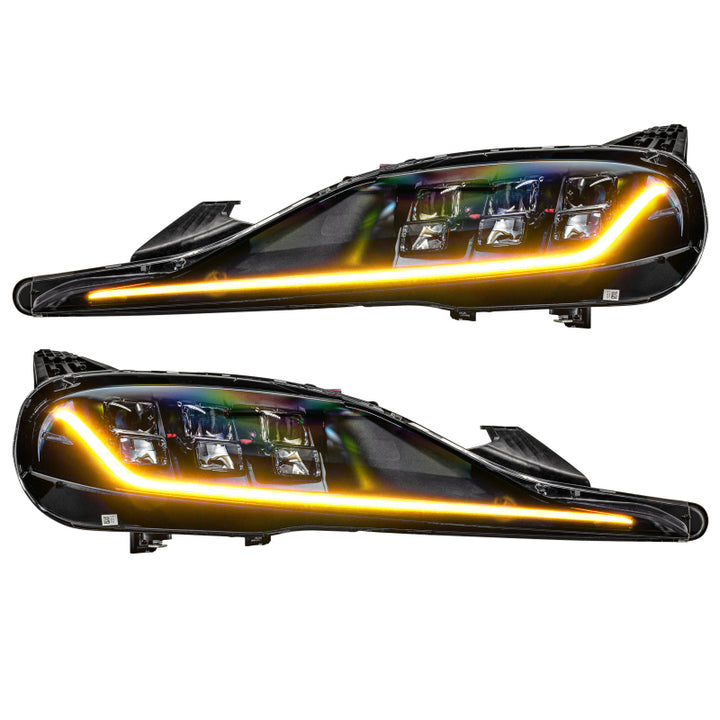 Oracle 20-21 Toyota Supra GR RGB+A Headlight DRL  Kit - ColorSHIFT w/ Simple Controller - Bull Strap