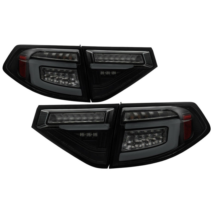 Spyder 08-14 Subara Impreza WRX Hatchback LED Tail Lights Seq Signal Blk Smoke ALT-YD-SI085D-SEQ-BSM - Bull Strap