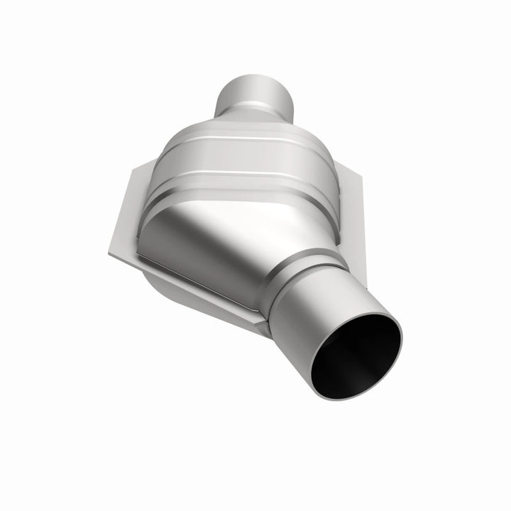MagnaFlow Conv Univ 2.5 Angled Inlet - Bull Strap