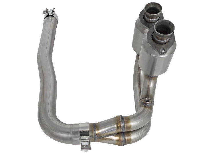 aFe Power Direct Fit Catalytic Converter Replacements Front 04-06 Jeep Wrangler (TJ/LJ) I6-4.0L - Bull Strap
