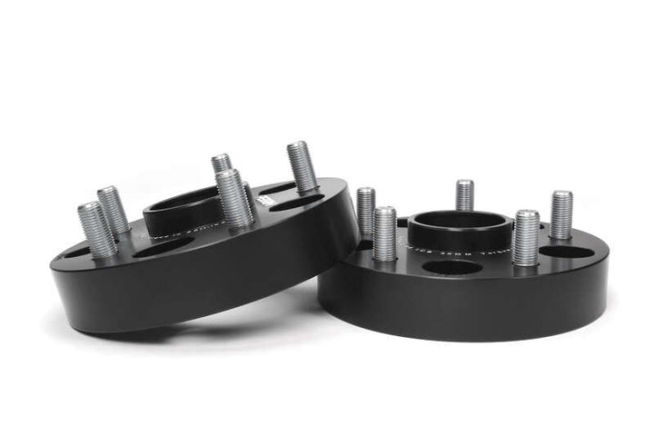 PERRIN Subaru 30mm Wheel Spacers 5x114.3 BP w/56mm Hub - Black - Bull Strap