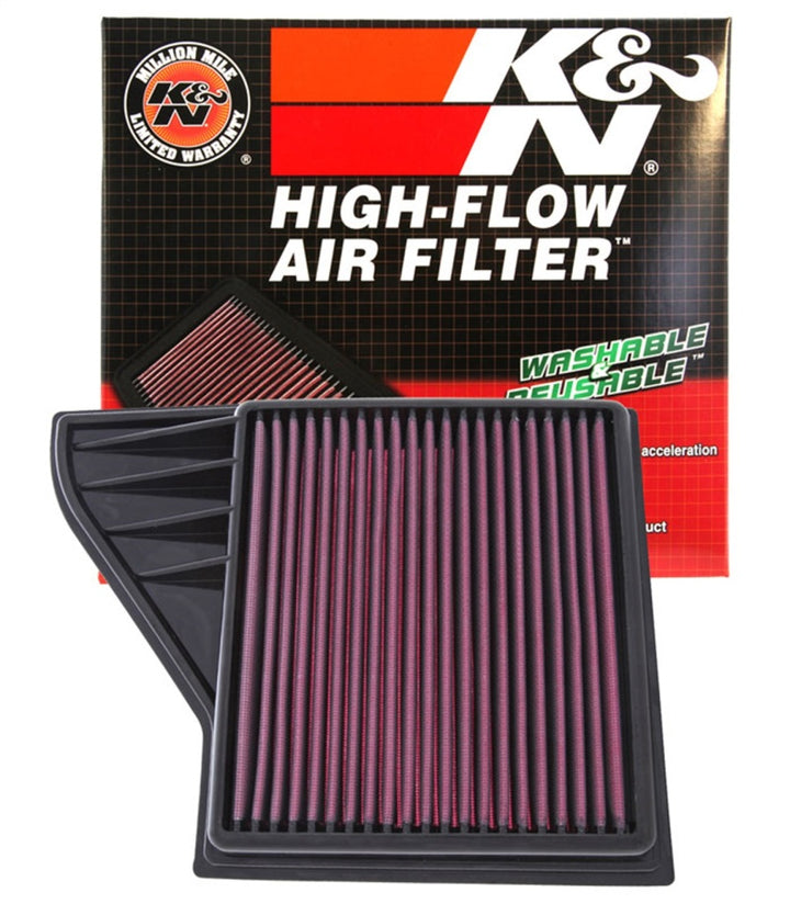 K&N 10 Ford Mustang GT 4.6L-V8 Drop In Air Filter - Bull Strap