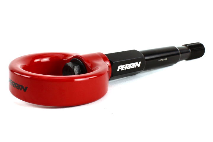 PERRIN 15-17 Subaru WRX & STI / 13-17 Crosstrek / 12-16 Impreza Tow Hook Kit (Front) - Red - Bull Strap