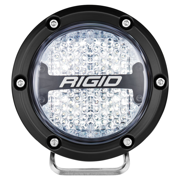 Rigid Industries 360-Series 4in LED Off-Road Diffused Beam - RGBW Backlight (Pair) - Bull Strap
