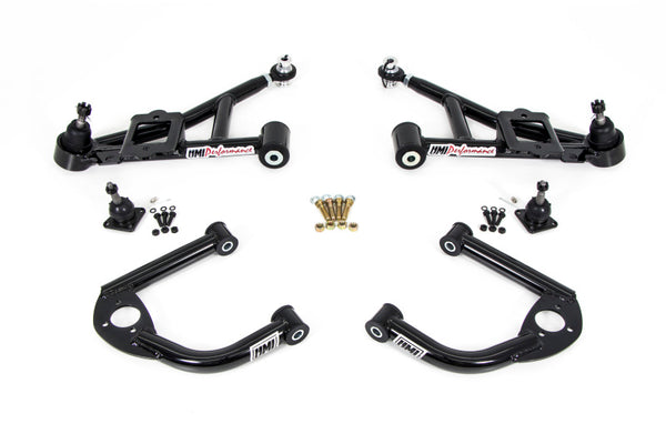 UMI Performance 93-02 GM F-Body Front A-Arm Kit Non-Adjustable Street - Bull Strap