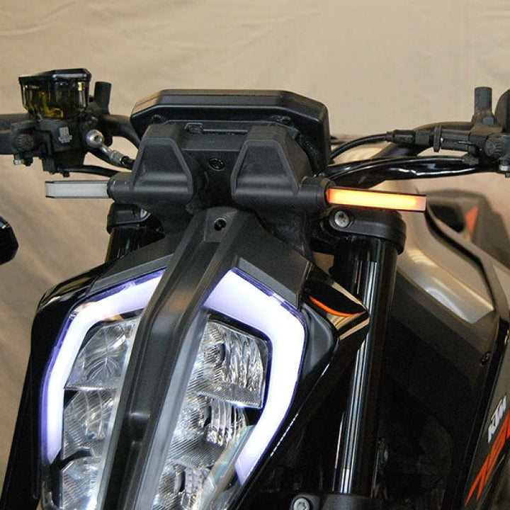 New Rage Cycles 18+ KTM 790 Duke Front Turn Signals - Bull Strap