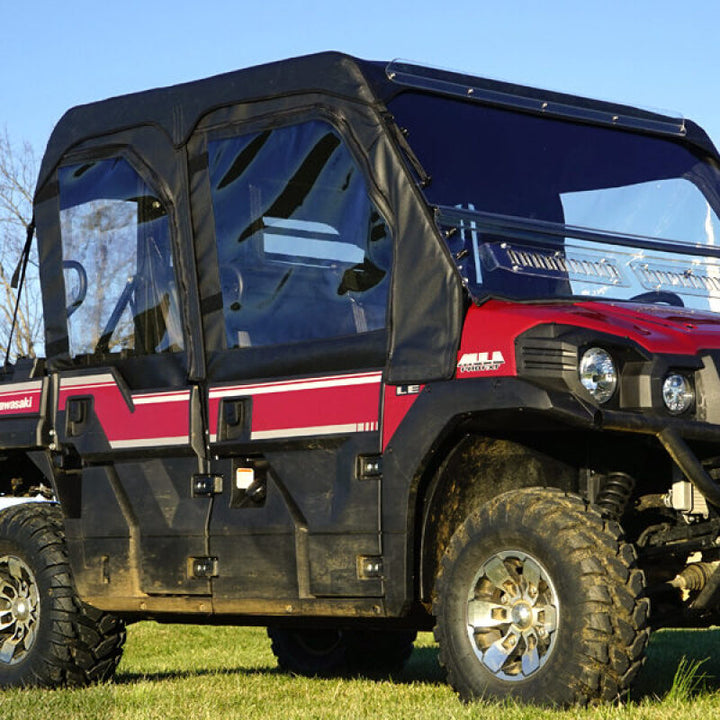 Seizmik 15+ Kawasaki Mule PRO-DXT/FXT Soft Upper Door Kit - Bull Strap
