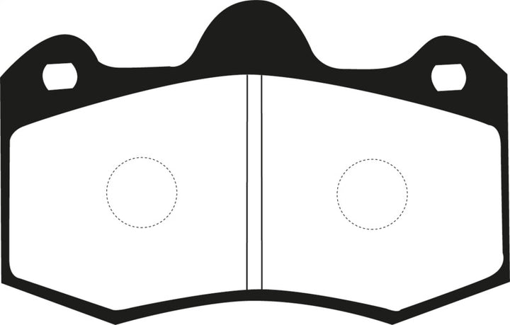 EBC 11+ Mclaren MP4-12C 3.8 Twin Turbo Yellowstuff Rear Brake Pads - Bull Strap