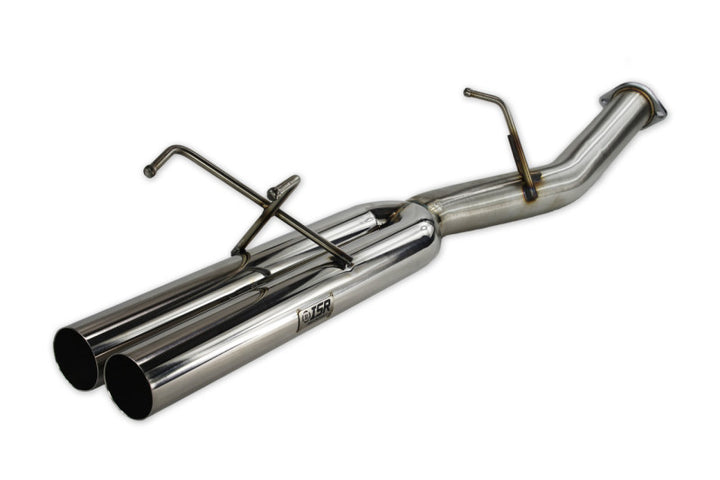 ISR Performance EP (Straight Pipes) Dual Tip Exhaust 3in - 89-94 (S13) Nissan 240sx - Bull Strap