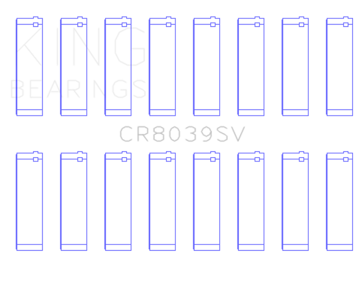 King Engine Bearings 08-10 Ford Powerstroke 6.4L Connecting Rod Bearing Set - Size STD - Bull Strap