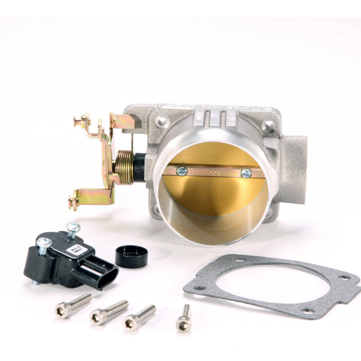 BBK 90-95 Ford 4.6L 2V 75mm Throttle Body BBK Power Plus Series (CARB EO 97-01 Only) - Bull Strap