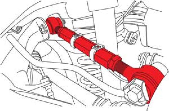 SPC Performance 06-08 BMW 1/2/3 Series Rear Adjustable Camber Arm Single - Bull Strap