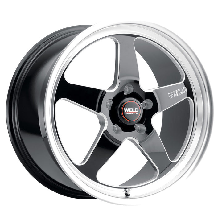 Weld S104 20x9.5 Ventura 5x135 ET13 BS5.75 Gloss BLK MIL DIA 87.1 - Bull Strap