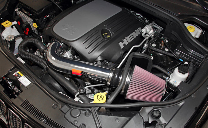 K&N 11 Jeep Grand Cherokee 5.7L V8 / 11 Dodge Durango 5.7L V8 High Flow Performance Intake Kit - Bull Strap
