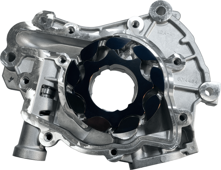 Boundary 2024+ Ford Coyote V8 Billet Gear Vane Ported Treated Oil Pump Assembly w/Billet Back Plate - Bull Strap