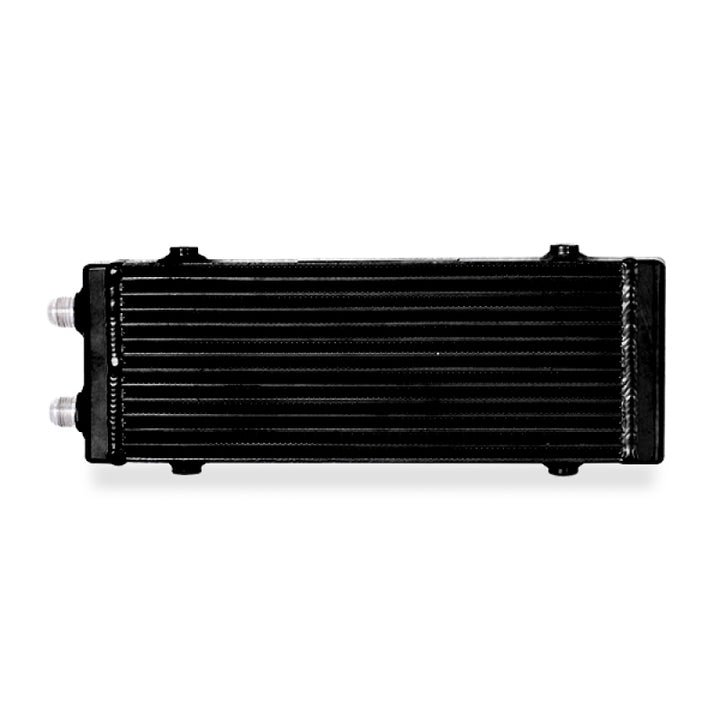 Mishimoto Universal Medium Bar and Plate Dual Pass Black Oil Cooler - Bull Strap