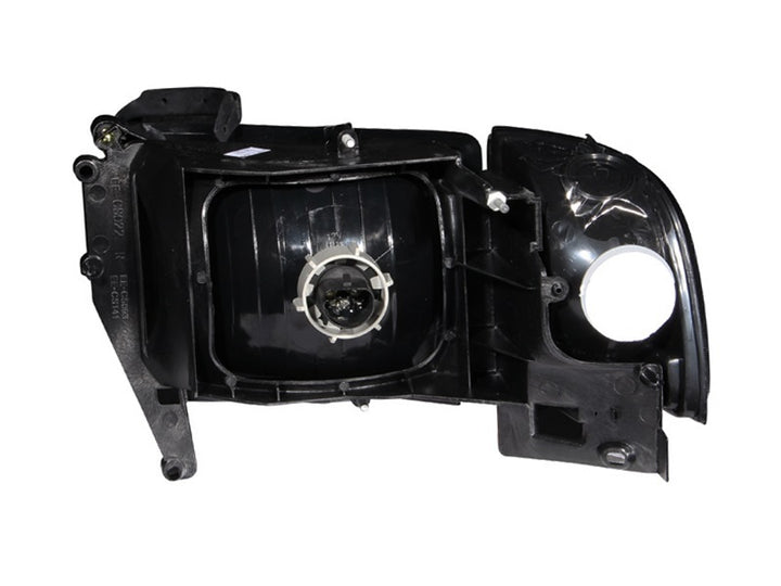 ANZO 1994-2001 Dodge Ram Crystal Headlights Chrome - Bull Strap