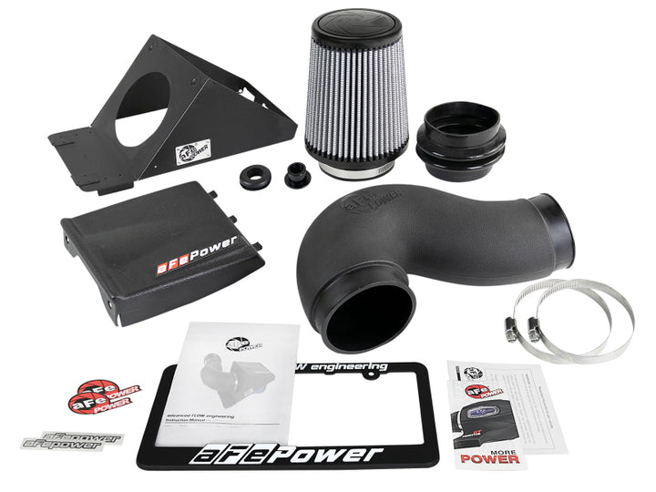 aFe Magnum FORCE Stage-2 Pro DRY S Cold Air Intake System 10-18 Ford Taurus SHO V6-3.5L (tt) - Bull Strap