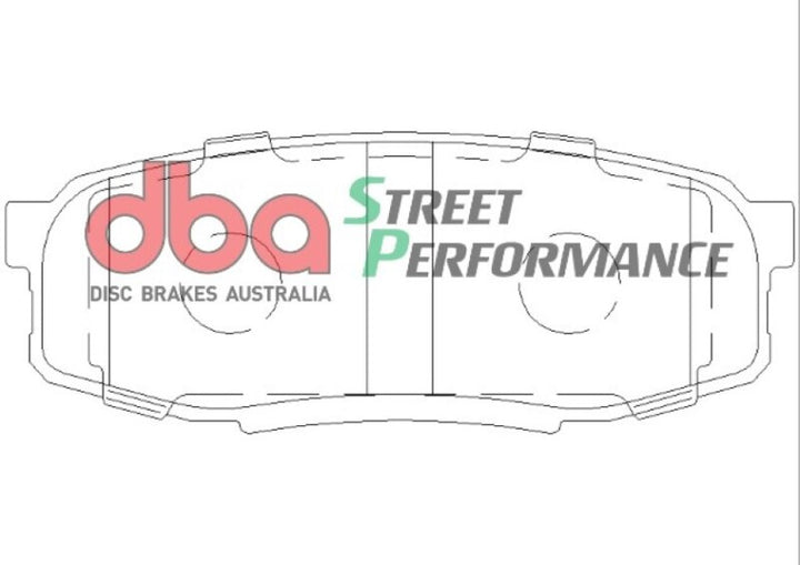 DBA 08-19 Lexus LX570 SP Performance Rear Brake Pads - Bull Strap