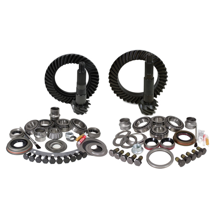 Yukon Gear & Install Kit Package For Jeep XJ w/ Dana 30 Front/Model 35 Rear in a 4.88 Ratio - Bull Strap