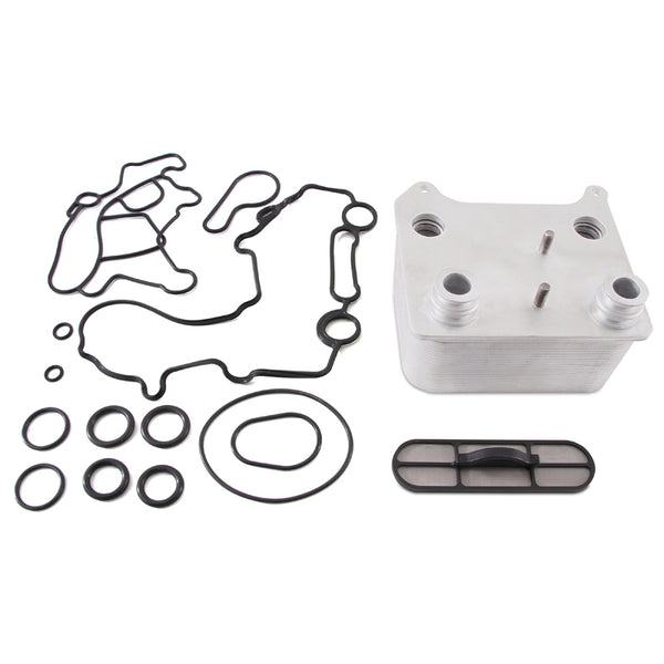 Mishimoto 03-07 Ford 6.0L Powerstroke Replacement Oil Cooler Kit - Bull Strap