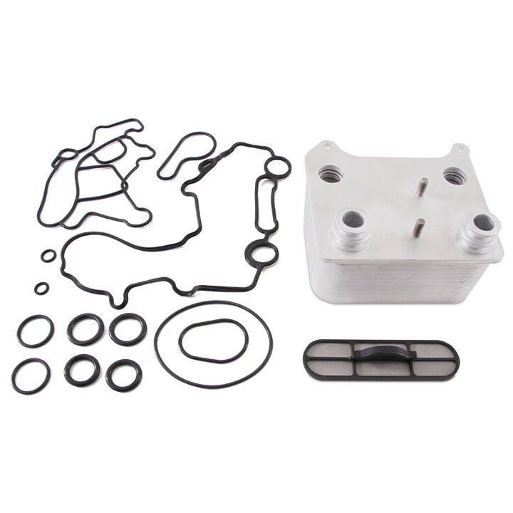 Mishimoto 03-07 Ford 6.0L Powerstroke Replacement Oil Cooler Kit - Bull Strap