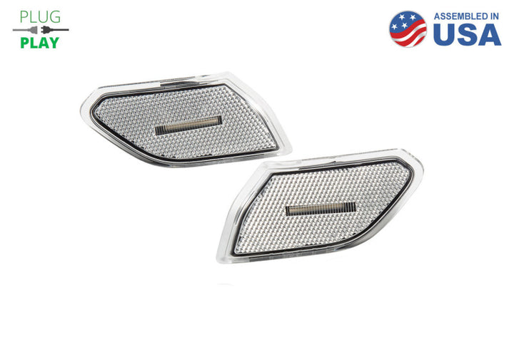 Diode Dynamics 18-21 Jeep JL Wrangler/Gladiator Sidemarkers Clear (set) - Bull Strap