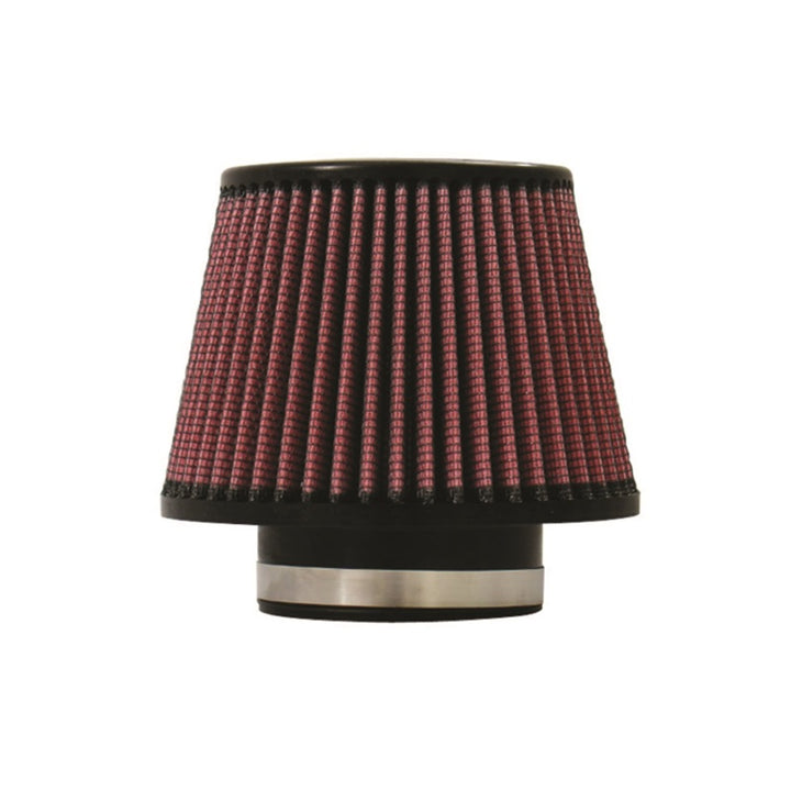 Injen High Performance Air Filter - 3.50 Black Filter 6 Base / 5 Tall / 5 Top - Bull Strap