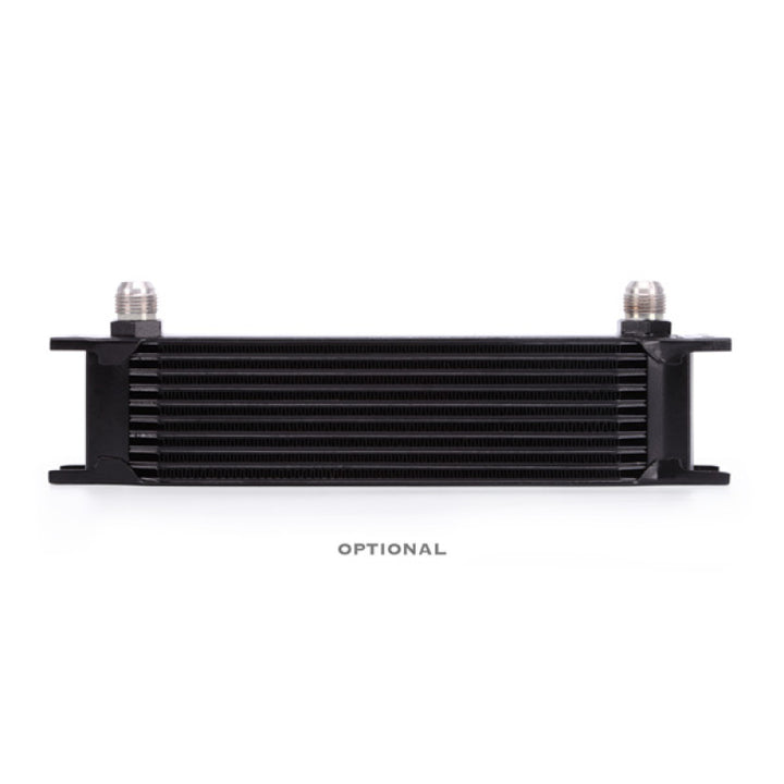 Mishimoto Universal 10 Row Oil Cooler Kit (Metal Braided Lines) - Bull Strap