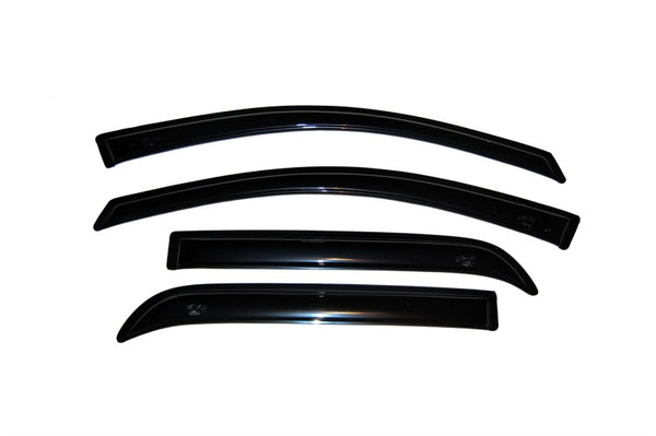 AVS 07-16 GMC Acadia Ventvisor Outside Mount Window Deflectors 4pc - Smoke - Bull Strap