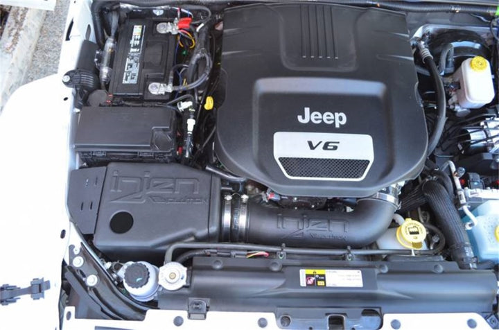 Injen 12-17 Jeep Wrangler JK 3.6L Evolution Intake (Oiled) - Bull Strap