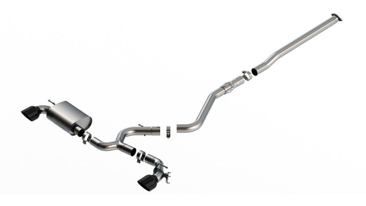 Borla 22-23 Hyundai Kona N 2.0L 4 CYL. Turbo AT/MT ATAK Catback Exhaust Black Chrome - Bull Strap